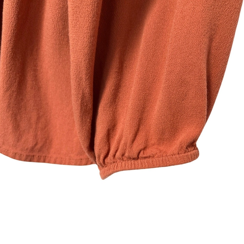 Torrid Tunic Top Boho Embroidered Womens 2 Orange Renfair Long Sleeve Blouse - Picture 4 of 10